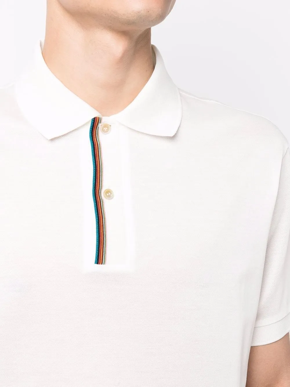 Signature Stripe-Trim Polo Shirt