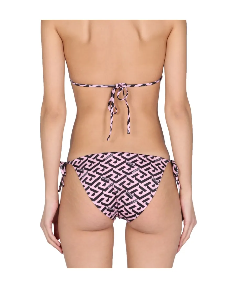 Greca Signature-Print Bikini Bottoms