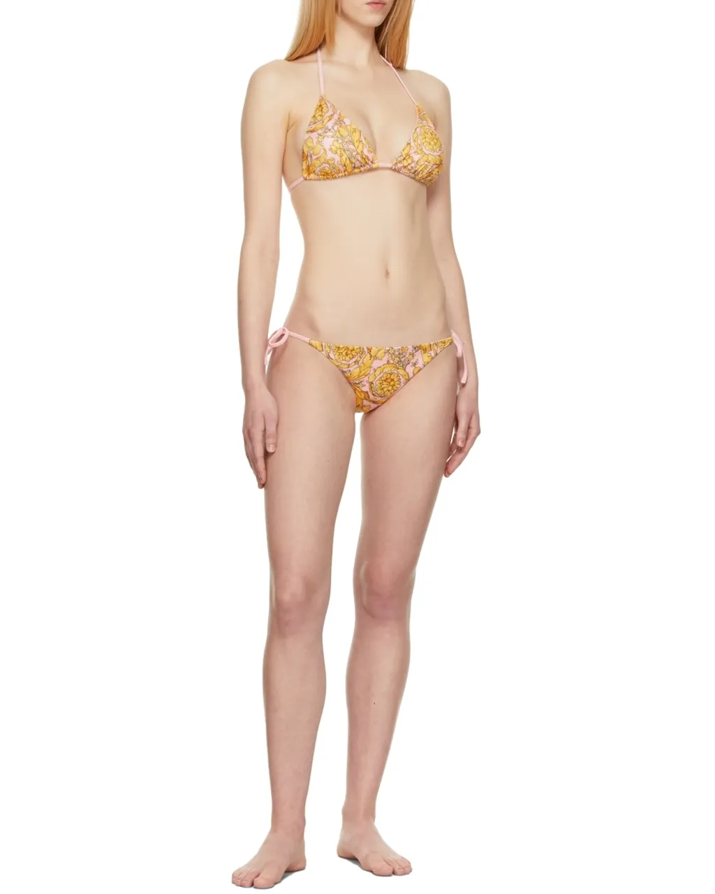 Barocco-Print Bikini Bottoms