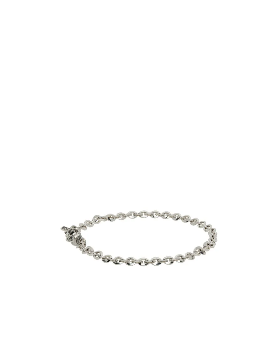 Chain Link Splicing Engraved Bracelet