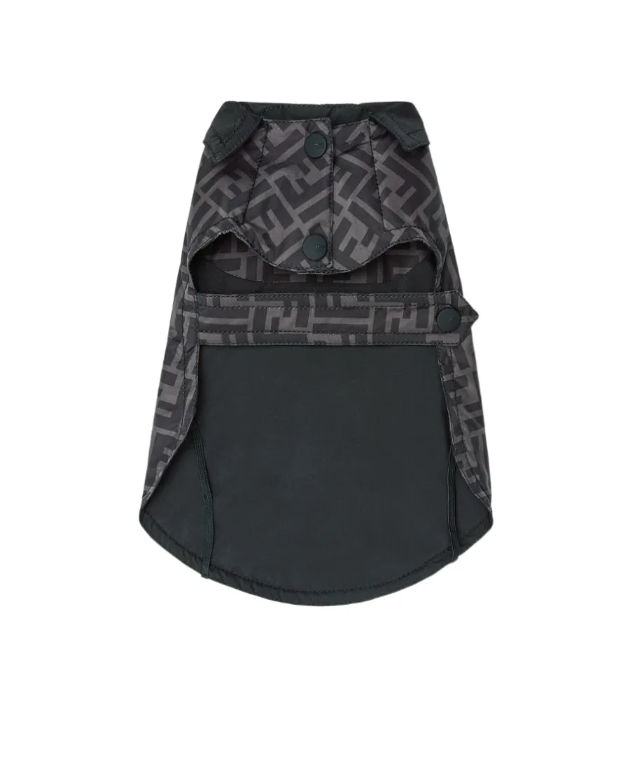 Black Nylon Dog Coat