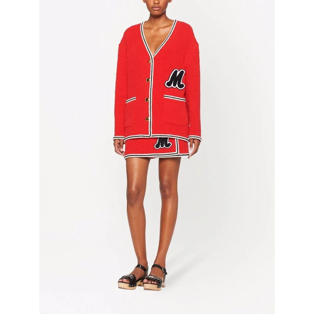 Miu Miu Bouclé V-Neck Cardigan