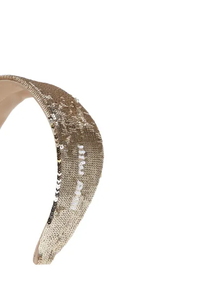 Sequin-Embellished Wide Headband