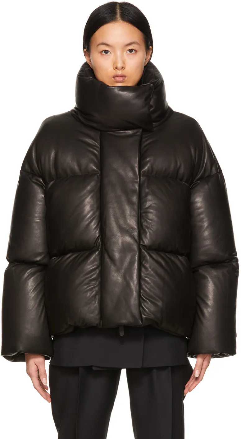 Logo High-Neck Quilted Cotton Suit