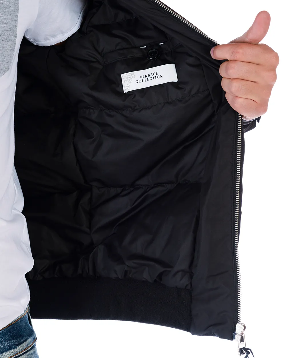 Logo Zipper Casual Jacket