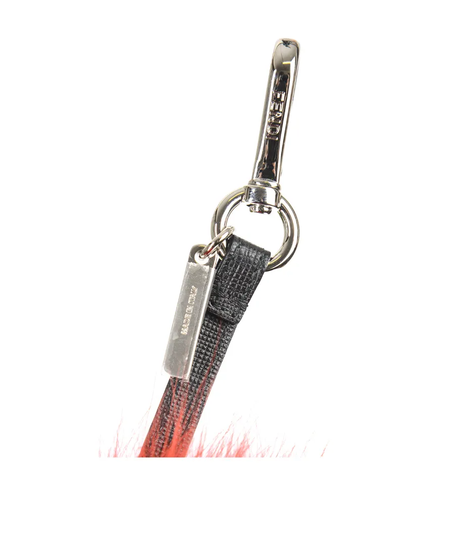 Eye Pattern Fox Fur Key Chain