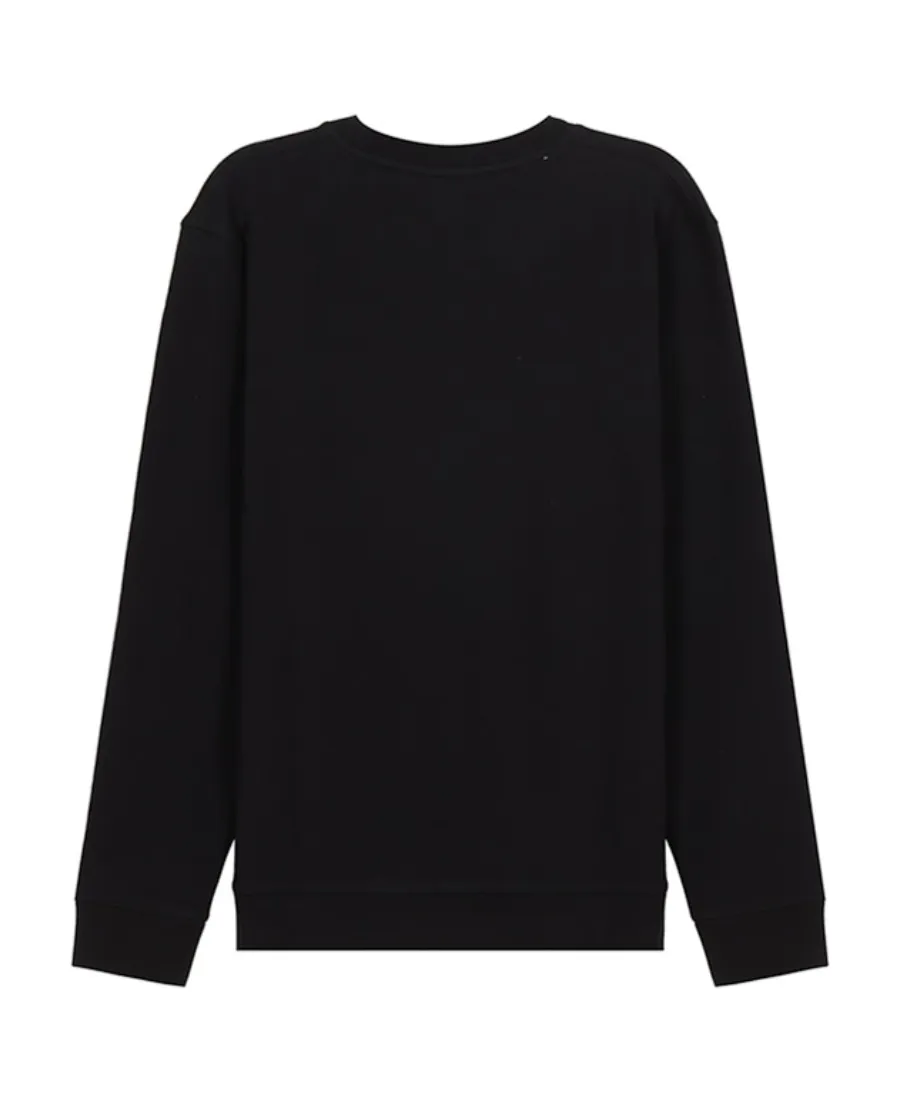 Round-Neck Long-Sleeved Sports Sweater