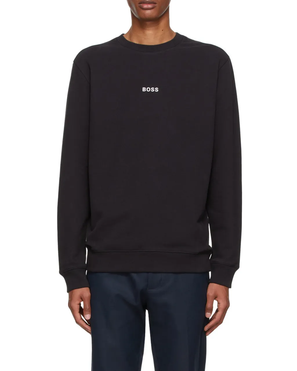 Round-Neck Long-Sleeved Sports Sweater