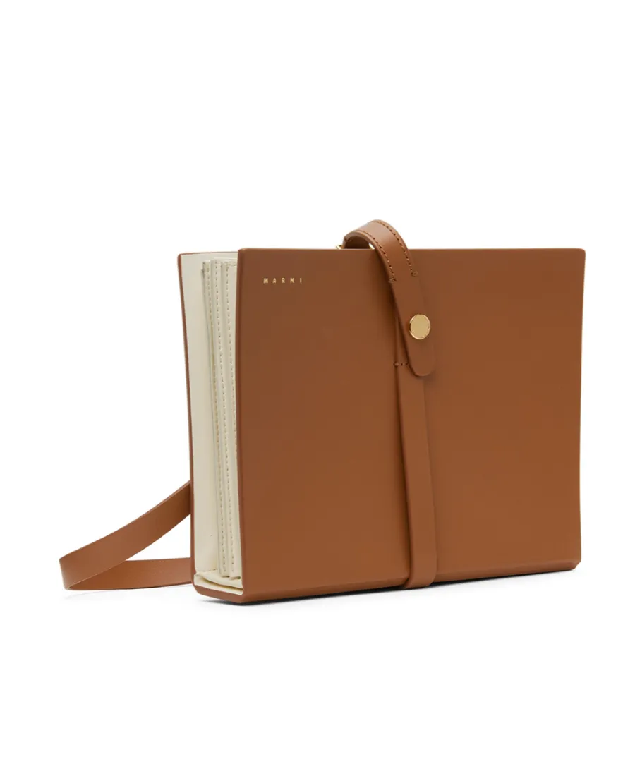 Calf Leather Strapped Clutch Bag