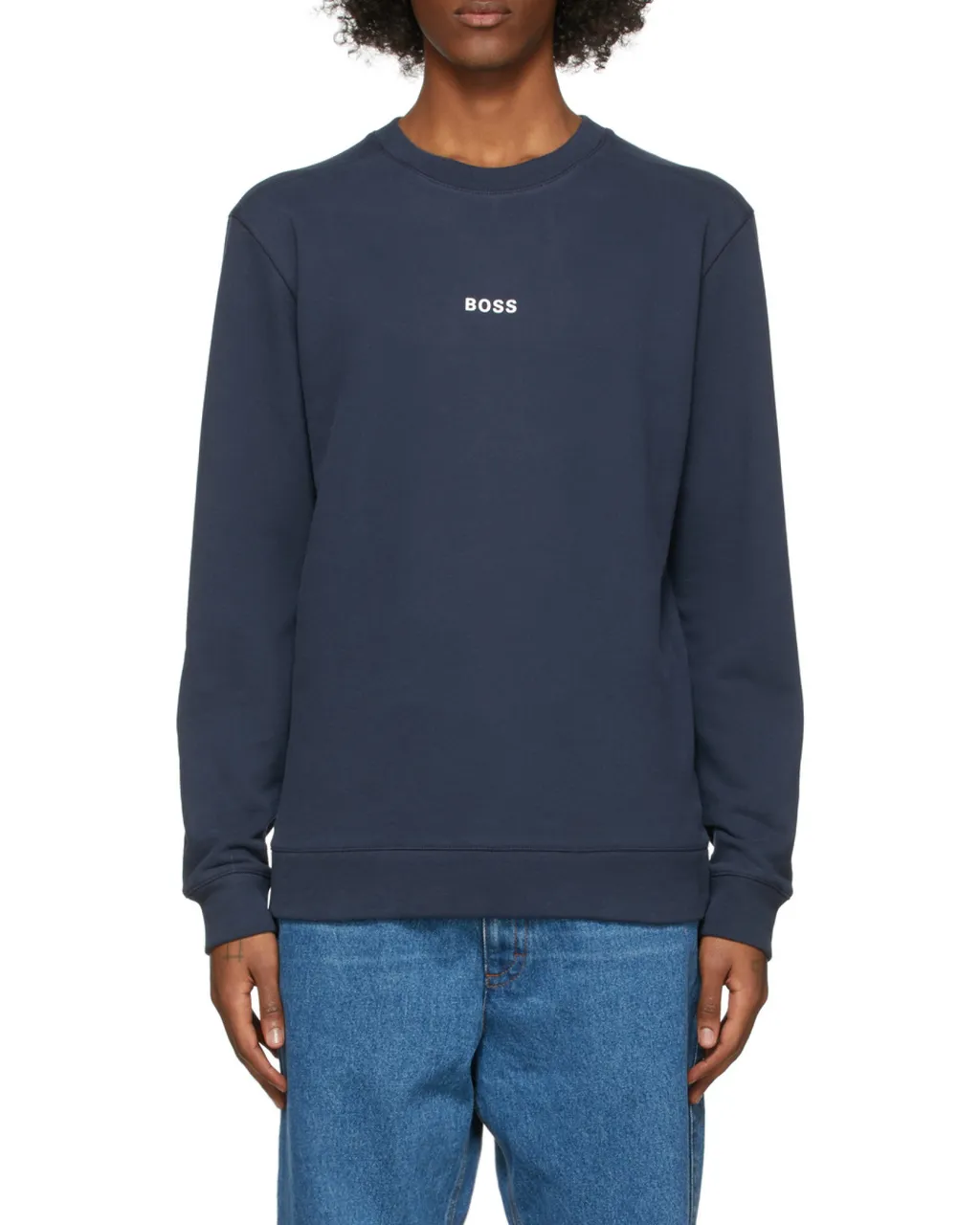 Round-Neck Long-Sleeved Sports Sweater