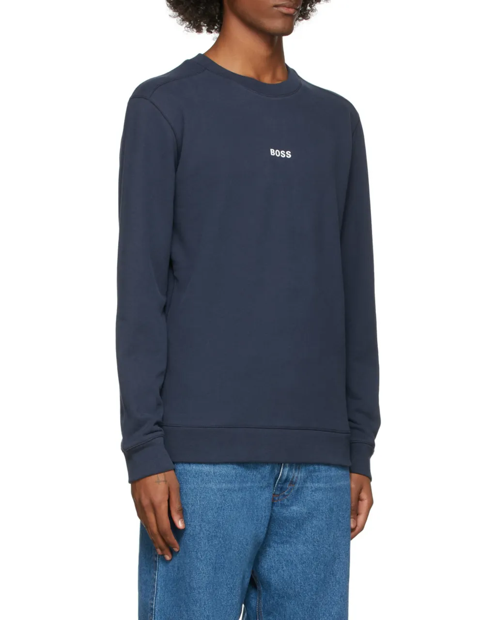 Round-Neck Long-Sleeved Sports Sweater