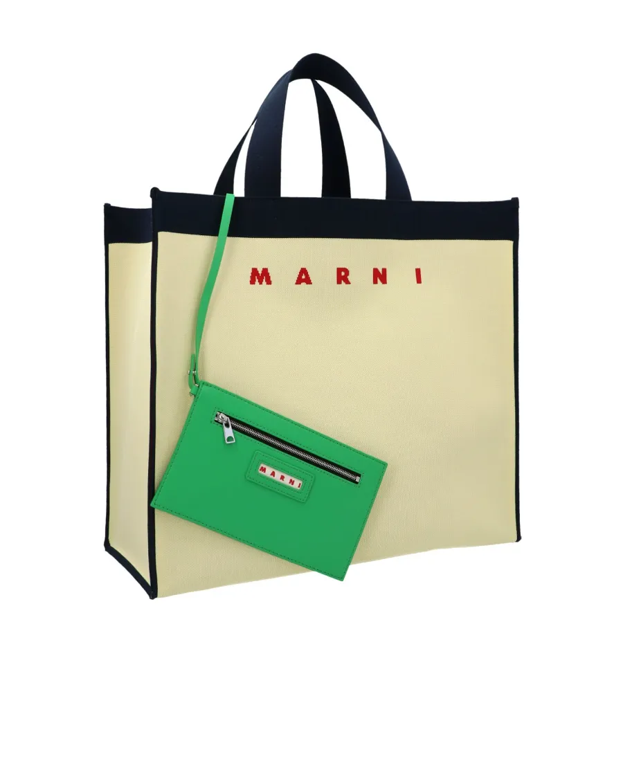 Marni Logo Jacquard Tote Bag