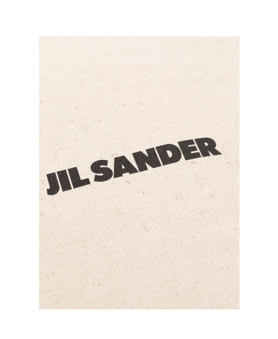 Jil Sander Logo Printed Tote Bag
