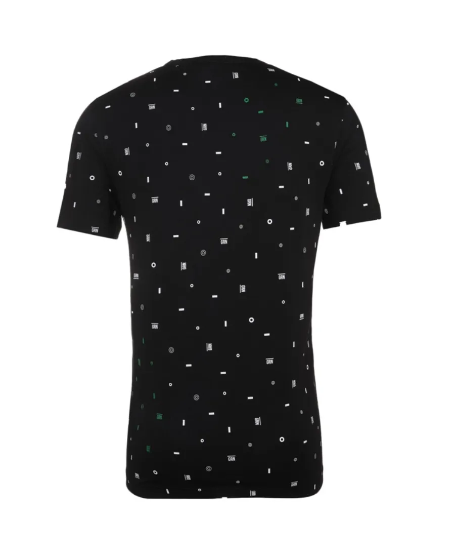 Printed Cotton Short-Sleeved T-Shirt