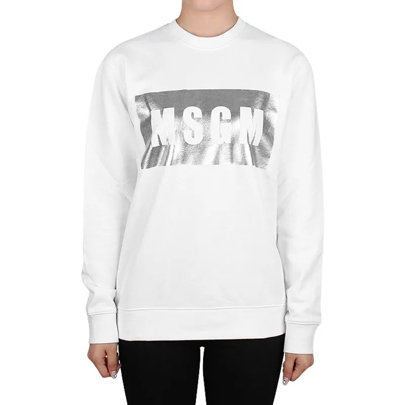 Printed Round-Neck Sweater
