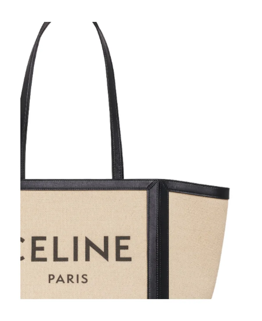 Large Square In Textile With Celine Print & Calfskin