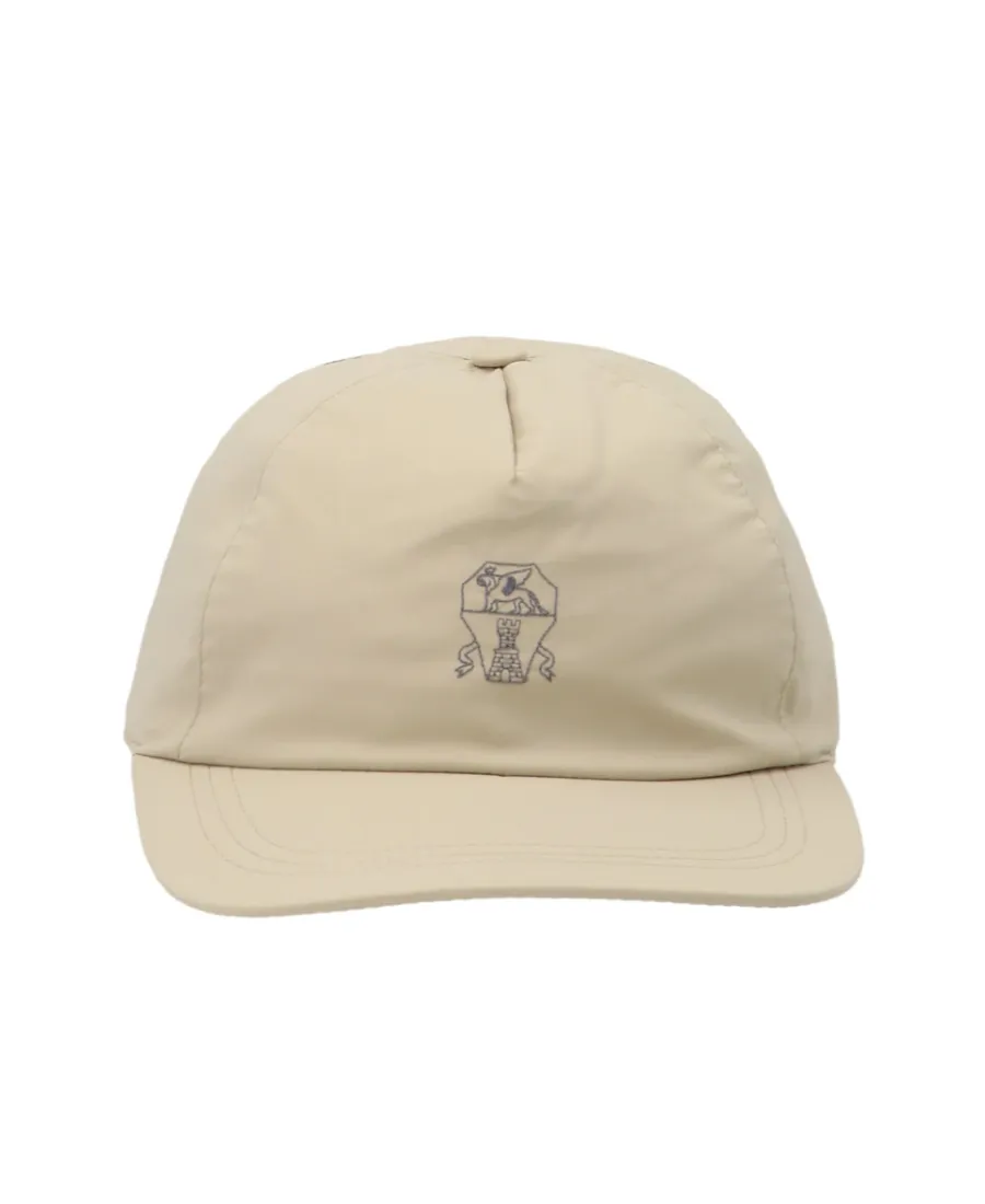 Logo-Print Leather Cap