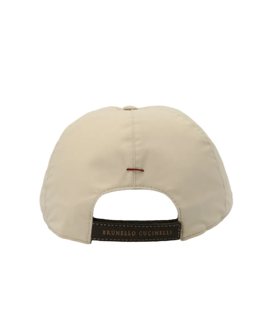 Logo-Print Leather Cap