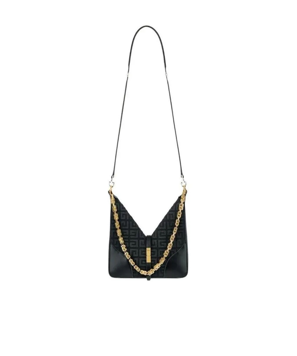 Mini Cut Out Bag In 4G Embroidered Canvas With Chain