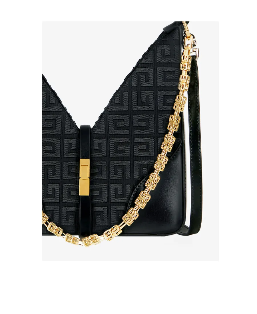 Mini Cut Out Bag In 4G Embroidered Canvas With Chain