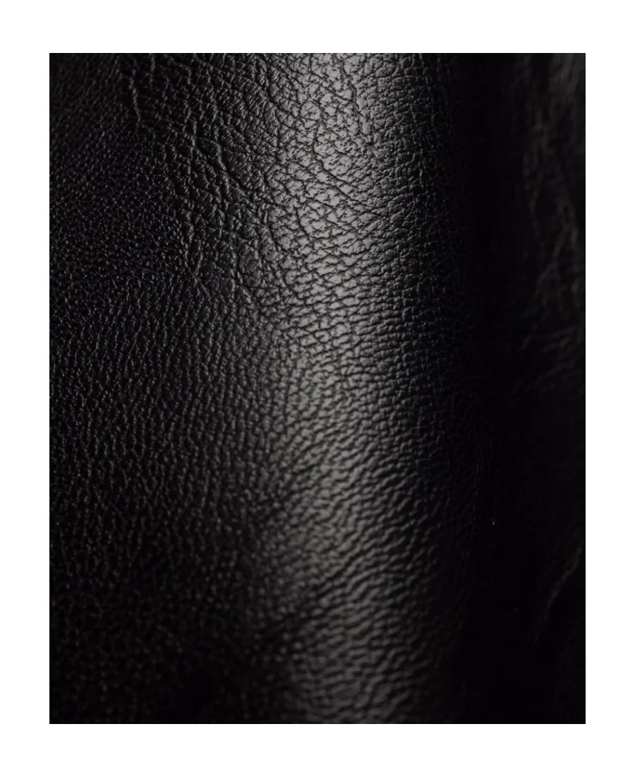 Logo-Waistband Faux-Leather Culottes
