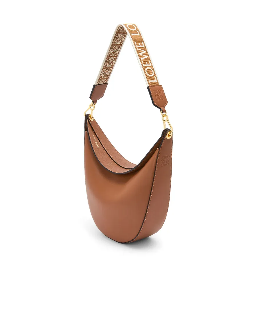 Loewe Luna Bag In Satin Calfskin And Jacquard
