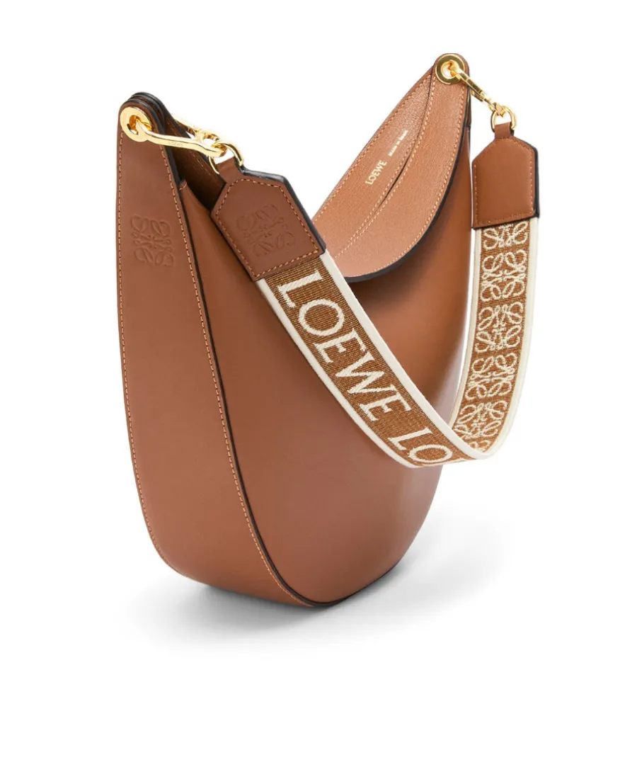 Loewe Luna Bag In Satin Calfskin And Jacquard
