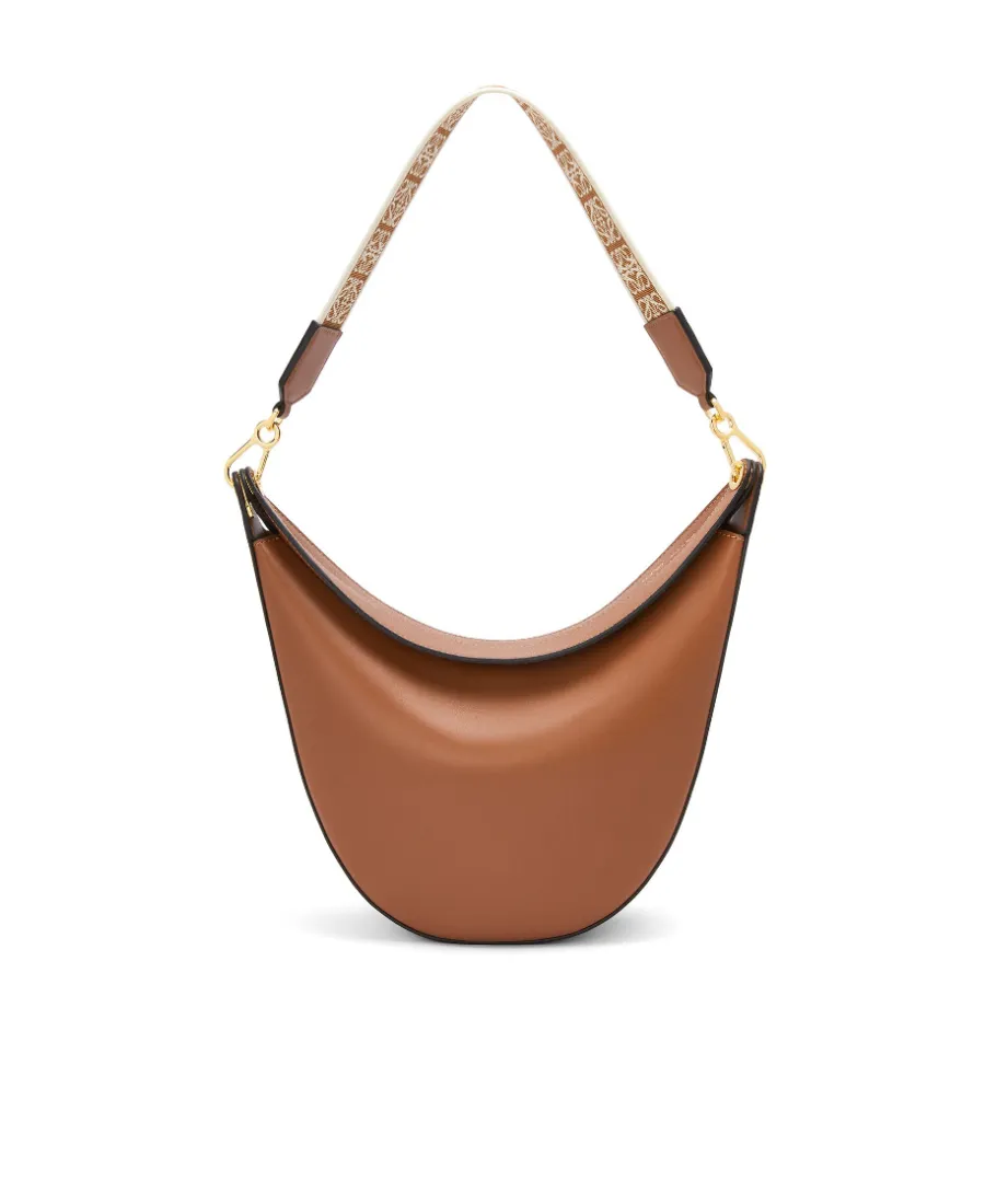 Loewe Luna Bag In Satin Calfskin And Jacquard