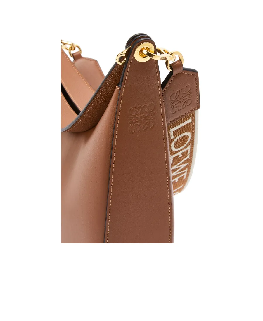 Loewe Luna Bag In Satin Calfskin And Jacquard