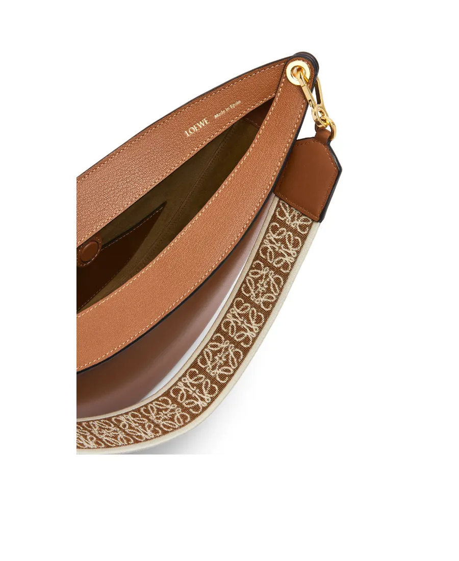 Loewe Luna Bag In Satin Calfskin And Jacquard
