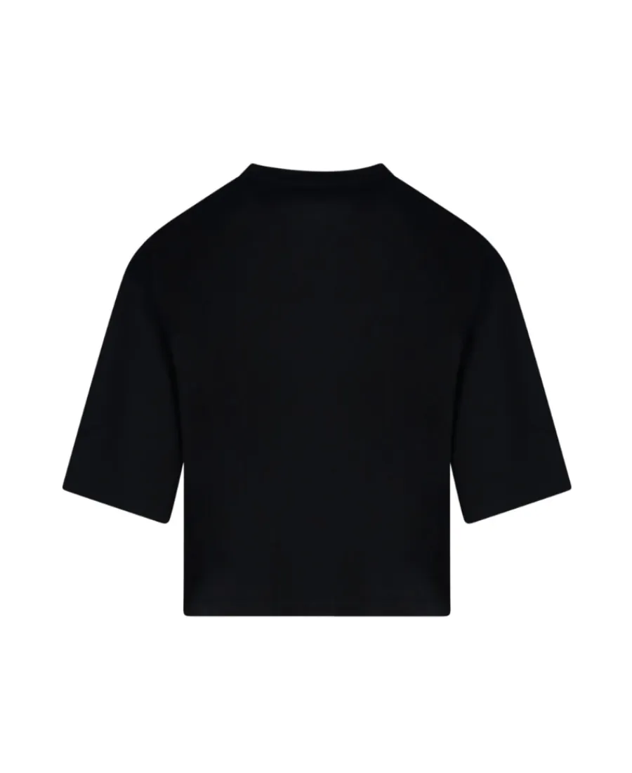 Balmain Logo Printed Cropped T-Shirt