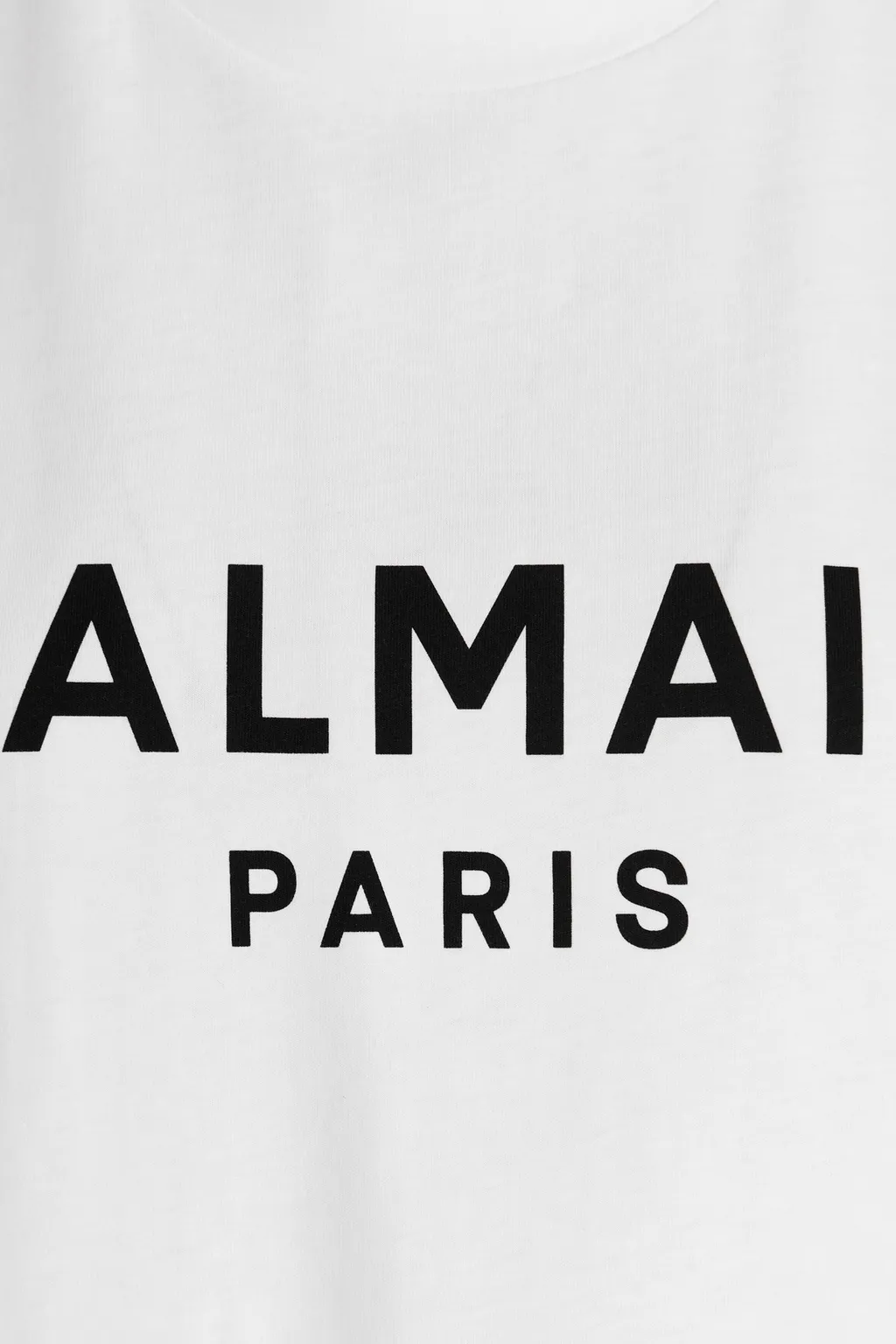 Balmain Logo Printed Cropped T-Shirt