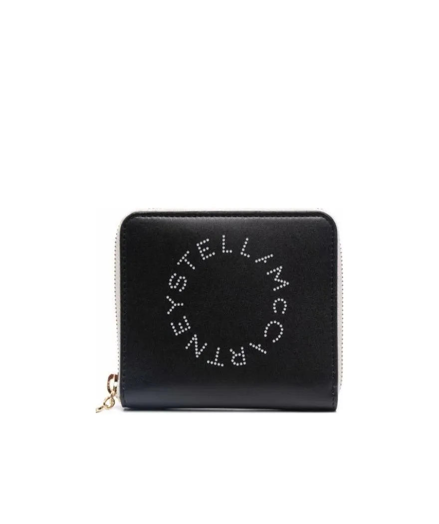 Stella Mccartney Logo Perforated Zipped Wallet