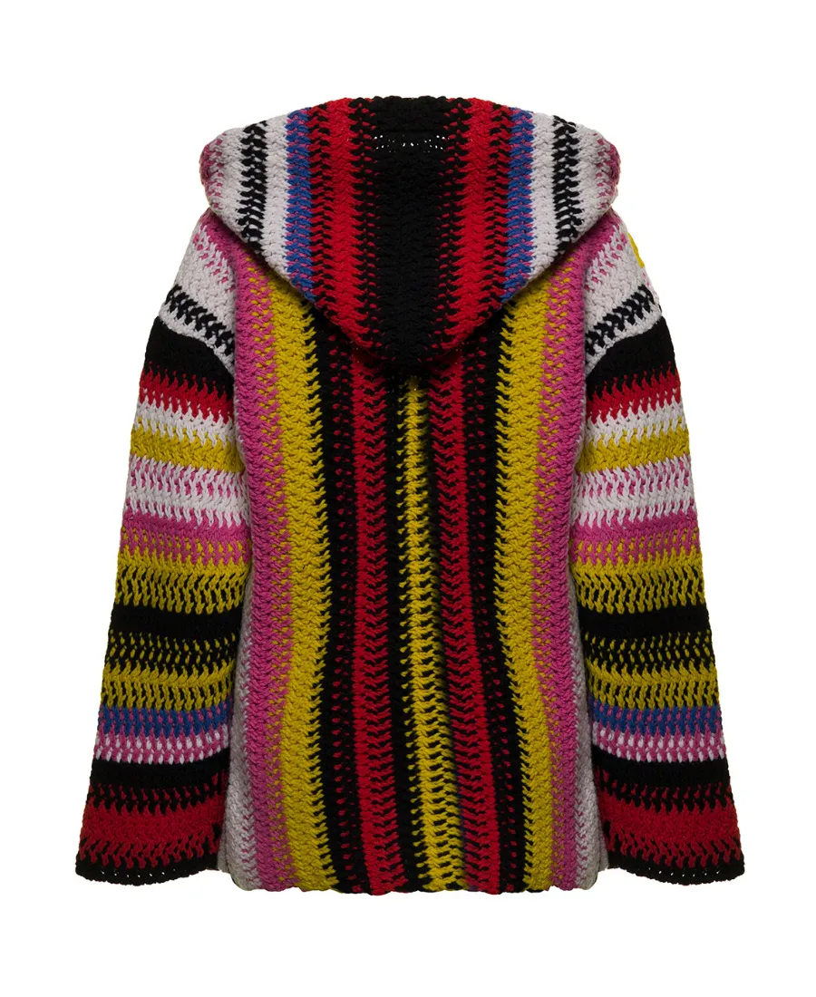 Cashmere-Wool Blend Hooded Top