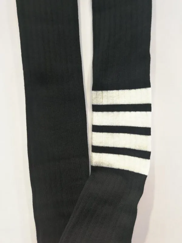 Thom Browne 4 Bar Striped Ribbed Tights