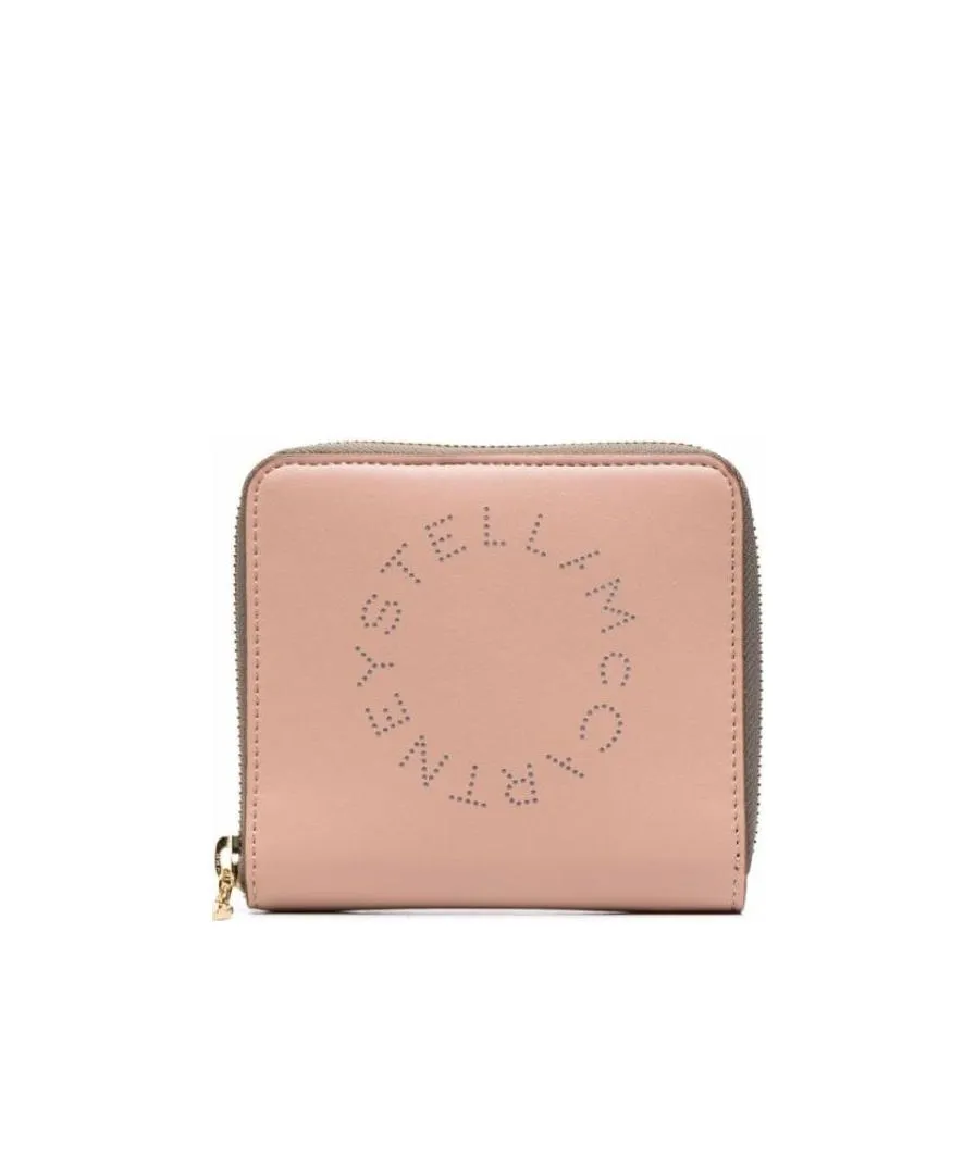 Stella Mccartney Logo Perforated Zipped Wallet