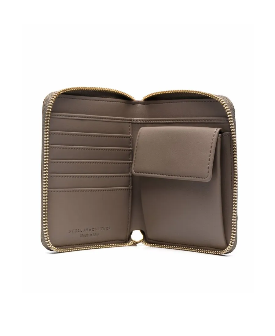 Stella Mccartney Logo Perforated Zipped Wallet