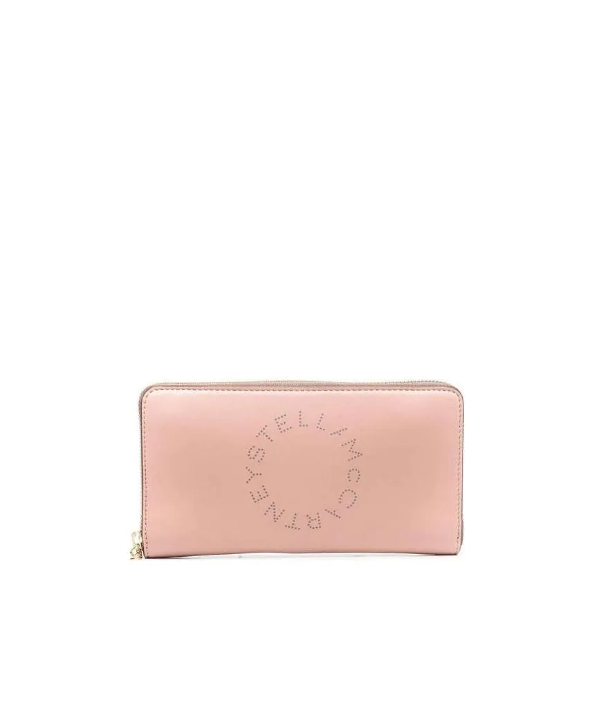 Stella Mccartney Logo Perforated Zipped Wallet