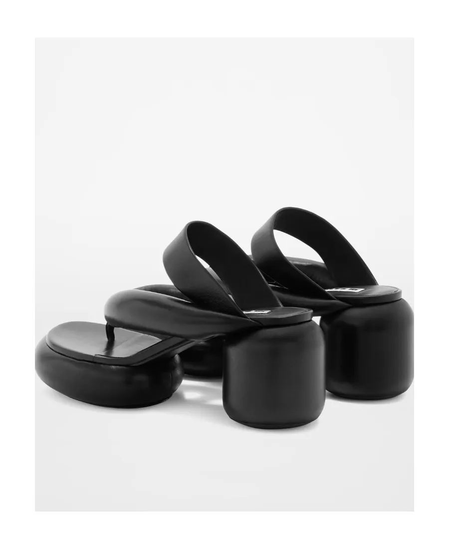 95Mm Padded-Strap Leather Sandals