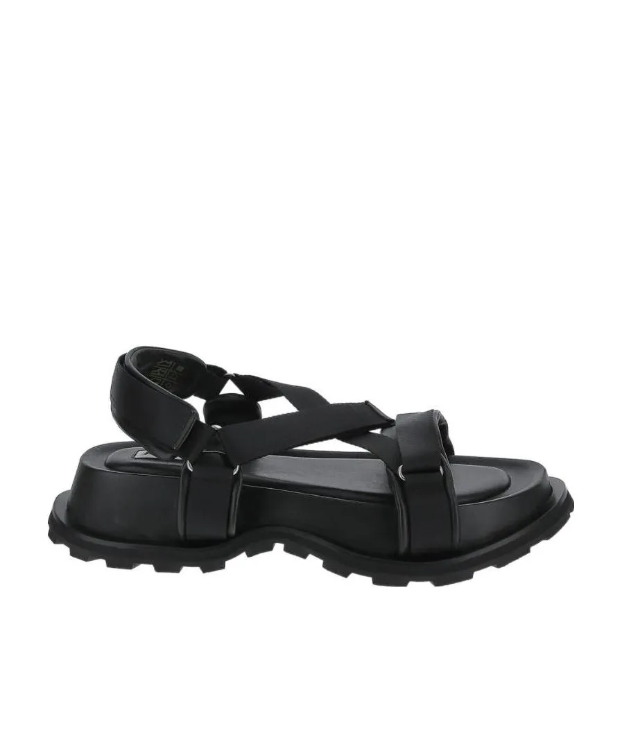 Touch-Strap Flat Sandals
