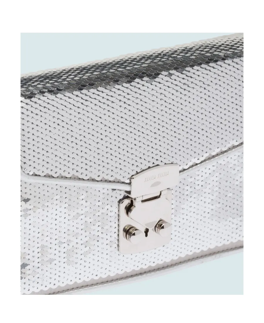Confidential Sequin-Embellished Leather Bag