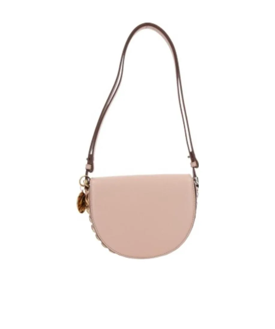 Stella Mccartney Logo Plaque Chain Linked Shoulder Bag