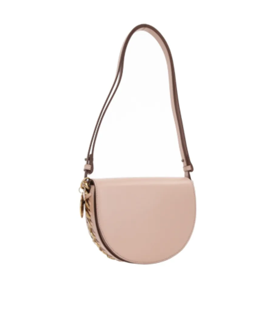 Stella Mccartney Logo Plaque Chain Linked Shoulder Bag