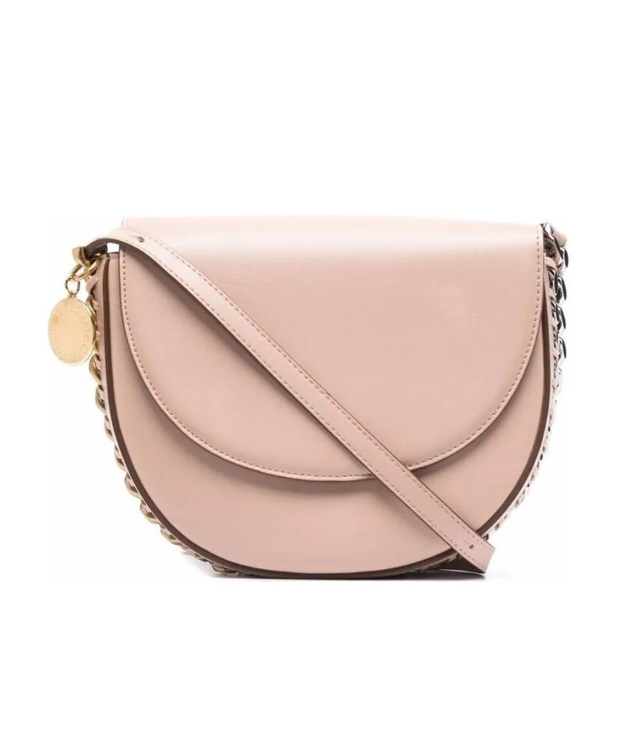 Stella Mccartney Chain-Trimmed Foldover Top Shoulder Bag