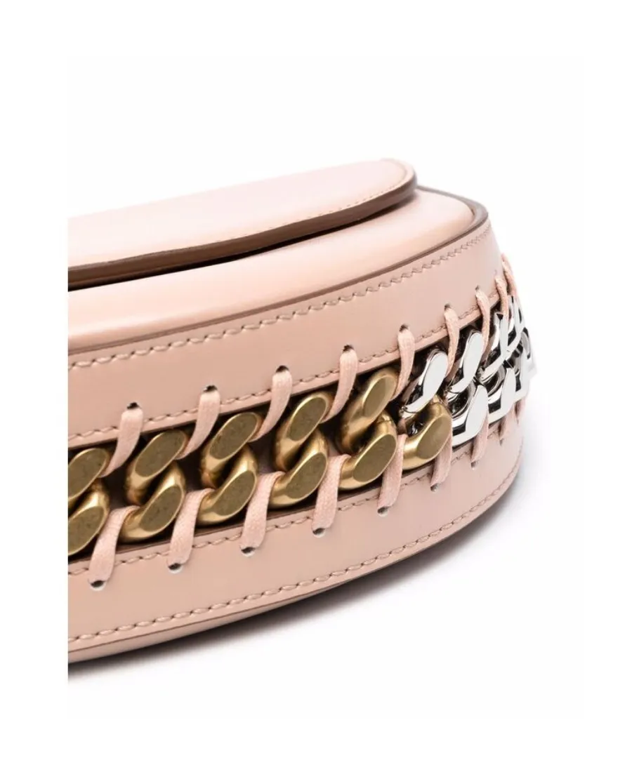 Stella Mccartney Chain-Trimmed Foldover Top Shoulder Bag