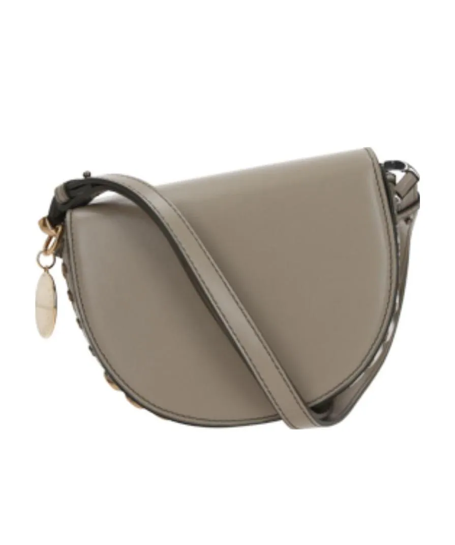Stella Mccartney Logo Plaque Chain Link Shoulder Bag
