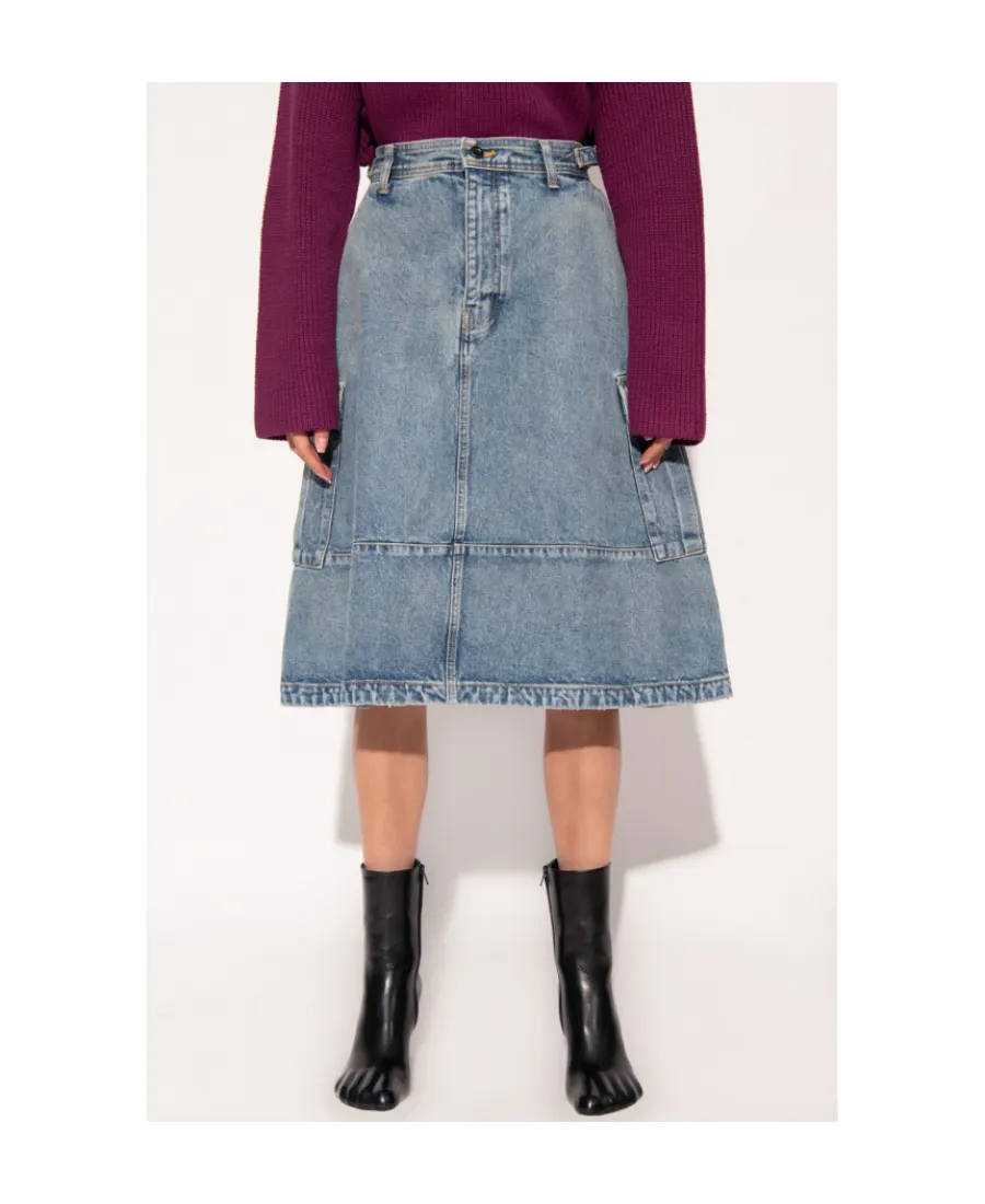 Cargo Denim Skirt