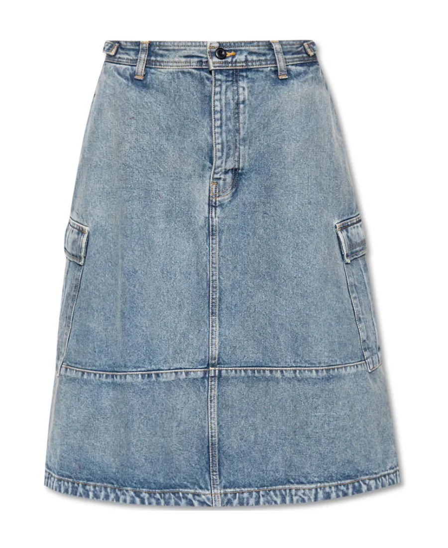 Cargo Denim Skirt