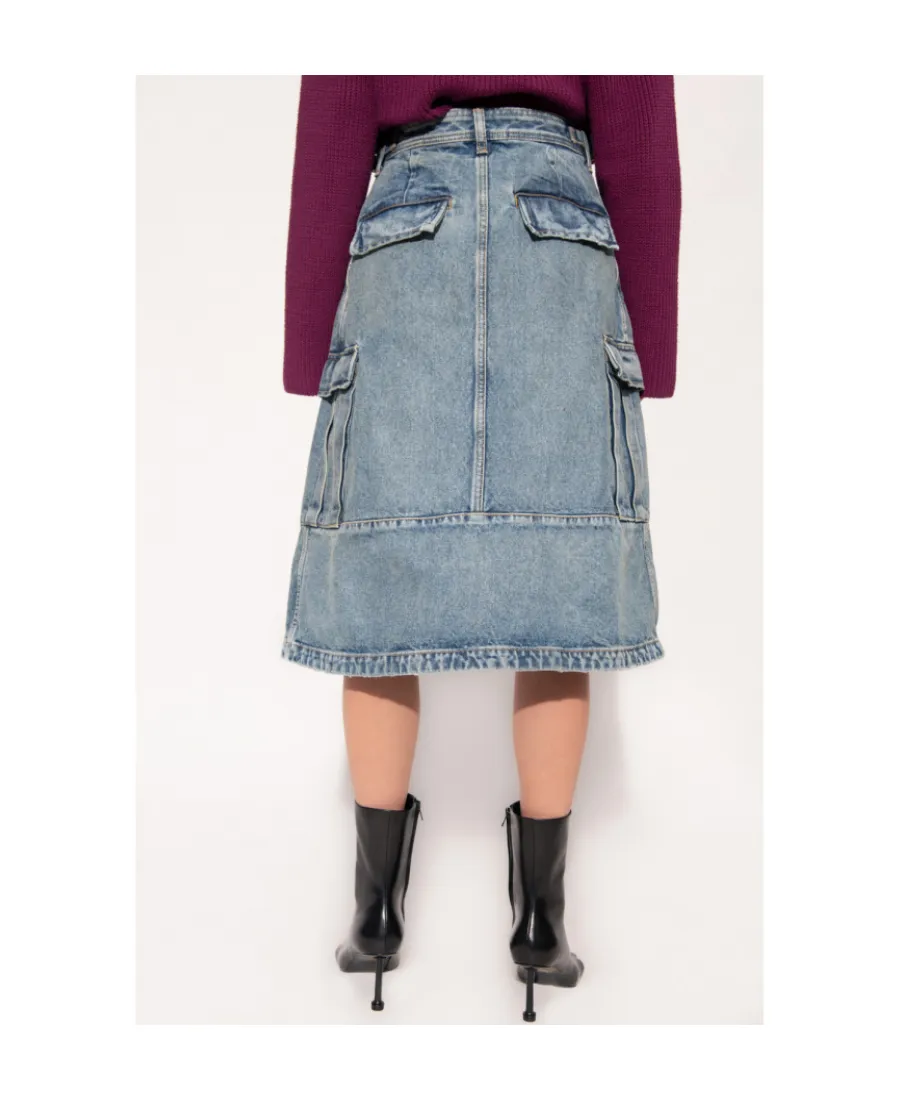 Cargo Denim Skirt