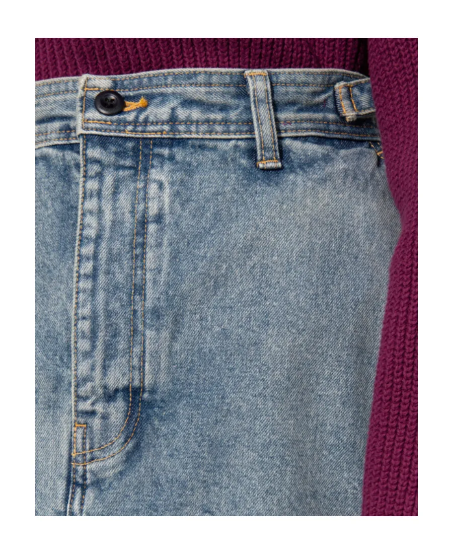 Cargo Denim Skirt